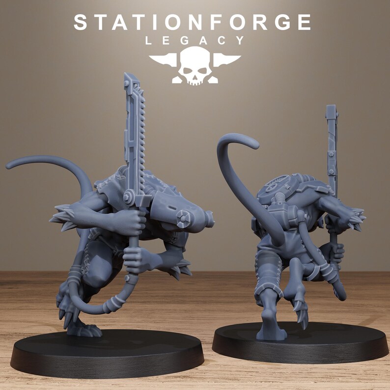 Rotfang Infantry | Station Forge 16k Resin Miniatures | 28mm 32mm Tabletop Wargaming | Unpainted image 9