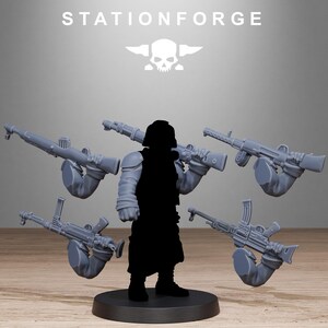 Grimguard German Weapons Pack | Station Forge 16k Resin Miniatures | 28mm 32mm Tabletop Wargaming | Unpainted image 5