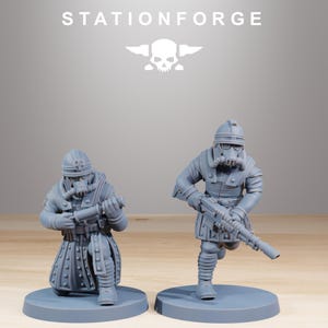 Grimguard Vexillatio | Station Forge 16k Resin Miniatures | 28mm 32mm Tabletop Wargaming | Unpainted image 4