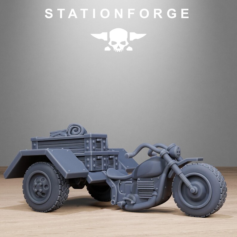 GrimGuard Support Vehicles | Station Forge 16k Resin Miniatures | 28mm 32mm Tabletop Wargaming | Unpainted image 10