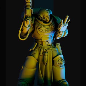 Space Knights Veterans Squad | 16k Resin Miniatures | 28mm 32mm Tabletop Wargaming | Unpainted image 9