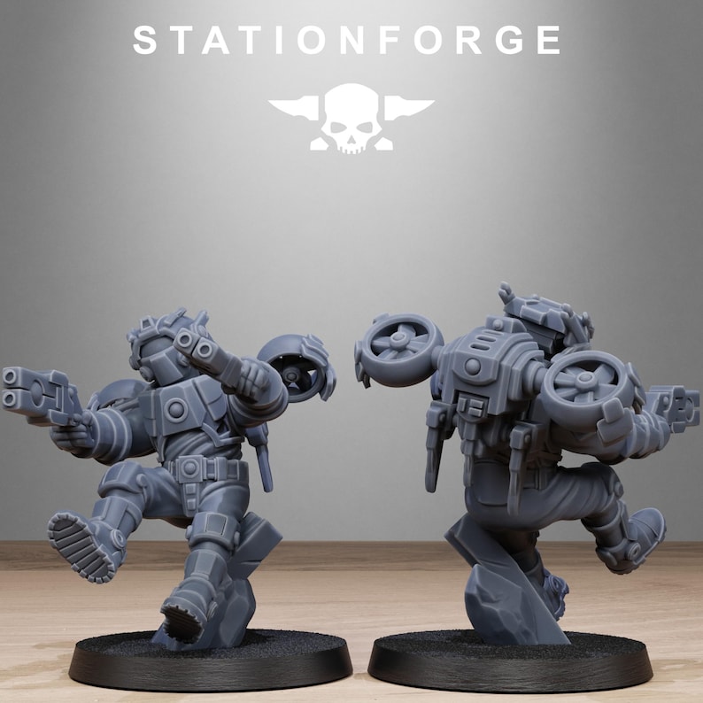 Tarion Skyguards | Station Forge 16k Resin Miniatures | 28mm 32mm Tabletop Wargaming | Unpainted 画像 6