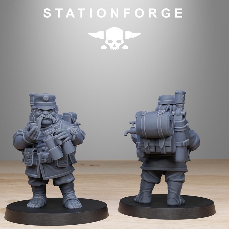 GrimGuard Skulldart Trappers | Station Forge 16k Resin-Miniaturen | 28 mm/32 mm Tabletop-Wargaming | Unbemalt Bild 8
