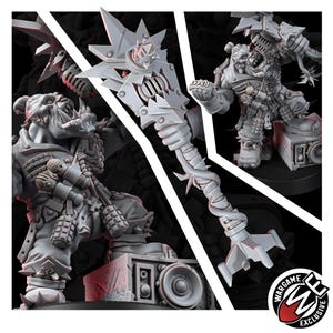 Ork Till Gorkkrakka | Miniatury z żywicy 16k | 28 mm 32 mm Gry bitewne | Niepomalowane zdjęcie 7