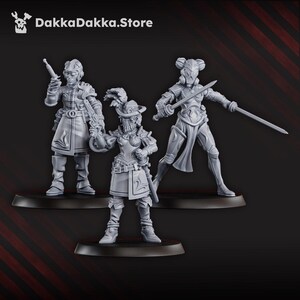 The Dashing Nebula Syndicate | 16k Resin Miniatures | 28mm 32mm Tabletop Wargaming | Unpainted image 4