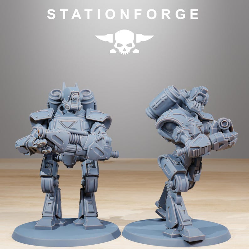 Scavenger Mechanods | Station Forge 16k Resin Miniatures | 28mm 32mm Tabletop Wargaming | Unpainted image 7