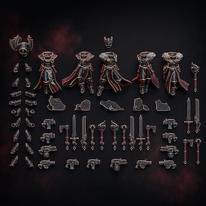 Kit de construction Valkyrie des Sœurs Stormpride | Figurines en résine 16k | 28 mm et 32 mm | Jeu de figurines | Non peintes image 1