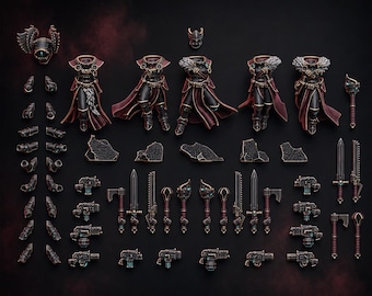 Stormpride Sisters Valkyrie Build Kit  | 16k Resin Miniatures | 28mm 32mm Tabletop Wargaming | Unpainted