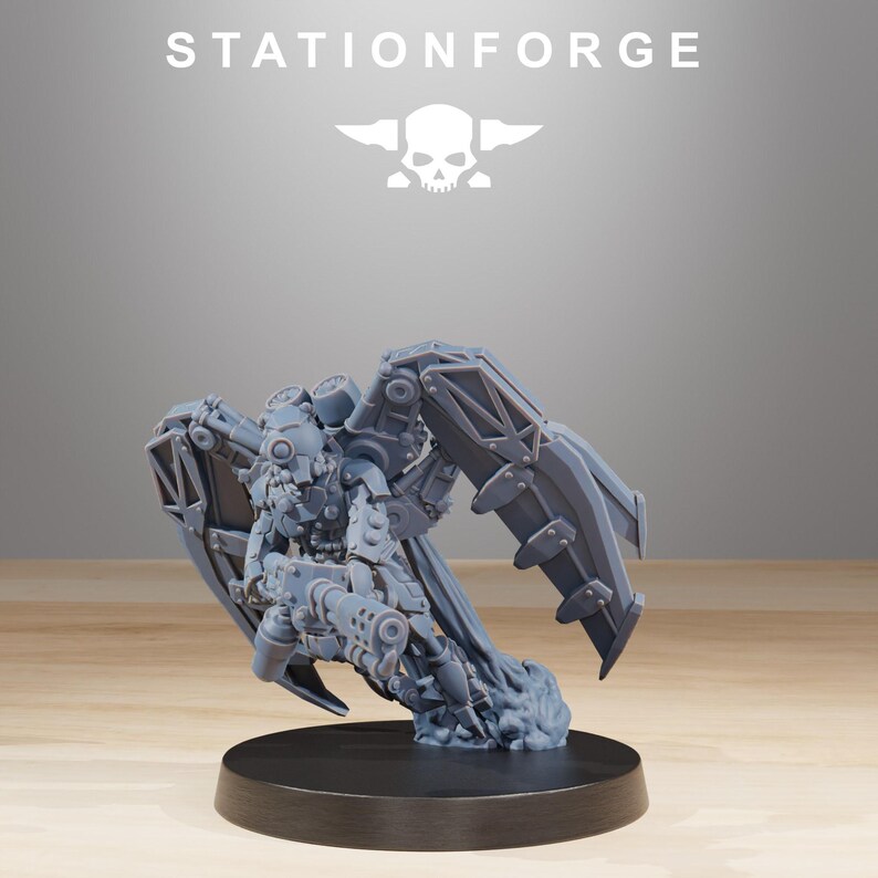 Scavenger Strikers | Station Forge 16k Resin Miniatures | 28mm 32mm Tabletop Wargaming | Unpainted image 10