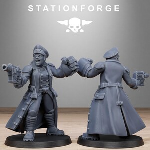 Sœurs d'Acier Grimguard | Figurines en résine Station Forge 16k | 28 mm et 32 mm | Jeux de figurines | Non peintes image 10