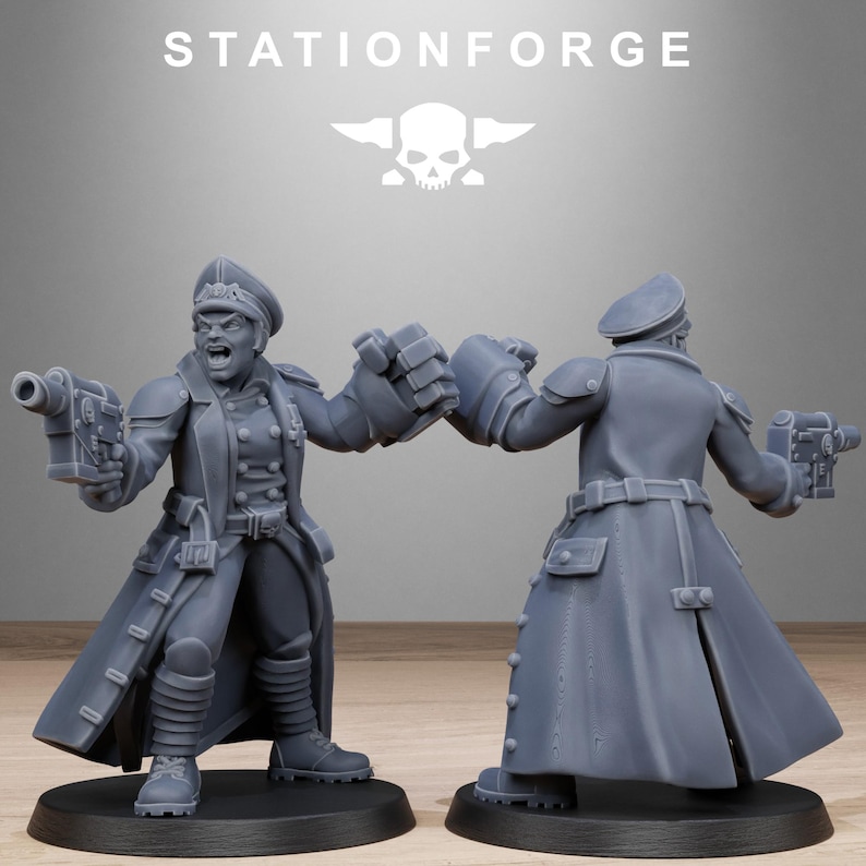 Sœurs d'Acier Grimguard | Figurines en résine Station Forge 16k | 28 mm et 32 mm | Jeux de figurines | Non peintes image 10