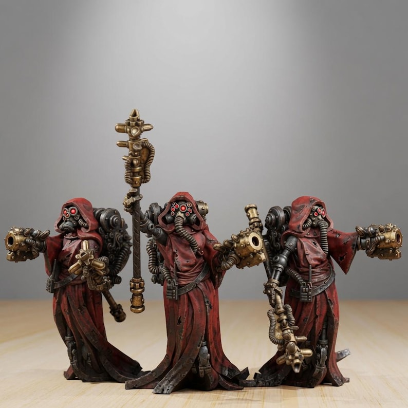 Scavenger Electro Lights | Station Forge 16k Resin Miniatures | 28mm 32mm Tabletop Wargaming | Unpainted image 1
