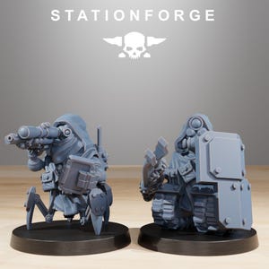 Scavenger Salvagers | Station Forge 16k Resin Miniatyrer | 28 mm 32 mm Bordsskiva Krigsspel | Omålad bild 5