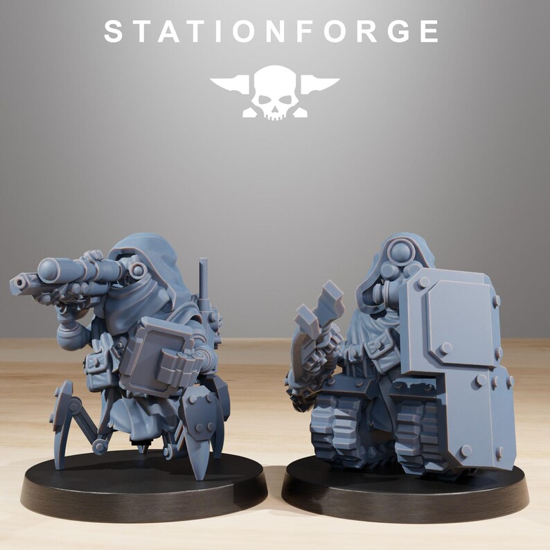 Scavenger Salvagers | Station Forge 16k Resin Miniatyrer | 28 mm 32 mm Bordsskiva Krigsspel | Omålad bild 5