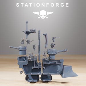 Gobs Short Pearl Battle Ship | Station Forge 16K Resin Miniature (28mm/32mm Scale) image 6