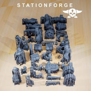 Grimguard Decimators | Miniaturas de resina Station Forge 16k | Jogos de mesa de 28 mm e 32 mm | Sem pintura imagem 3