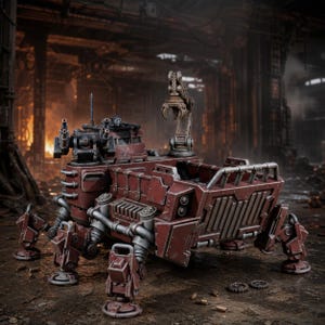 Tanque de transporte de carroñeros / Station Forge 16k Miniaturas de resina / 28 mm 32 mm Juegos de guerra de mesa / Sin pintar imagen 1