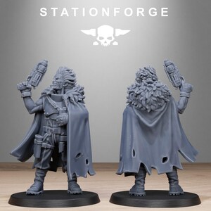 Barbares Techno Sauvages | Figurines en résine Station Forge 16k | 28 mm et 32 mm | Jeux de figurines | Non peintes image 10