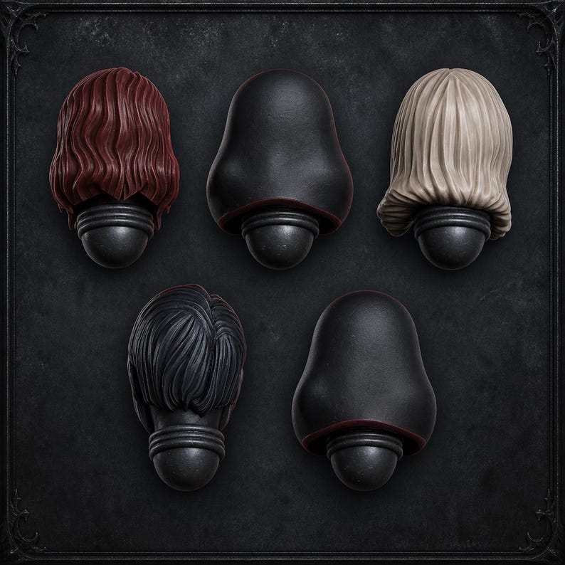 Sisterhood Heads Conversion Bits – 16K Resin Wargaming Miniatures Set afbeelding 2