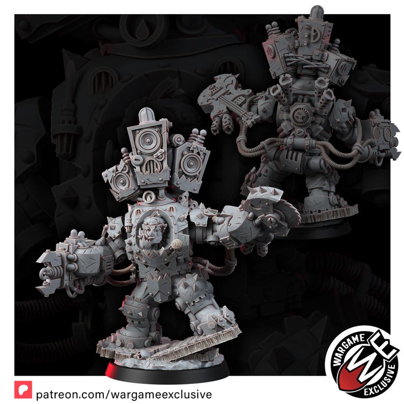 Ork Mekaniak in Mega Armor | 16k Resin Miniatuur (28 mm/32 mm schaal) afbeelding 6