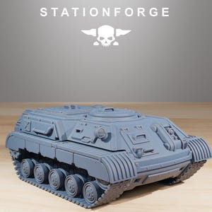 GrimGuard-Unterstützungspanzer | Station Forge 16k Resinminiaturen | 28 mm/32 mm Tabletop-Wargaming | Unbemalt Bild 8