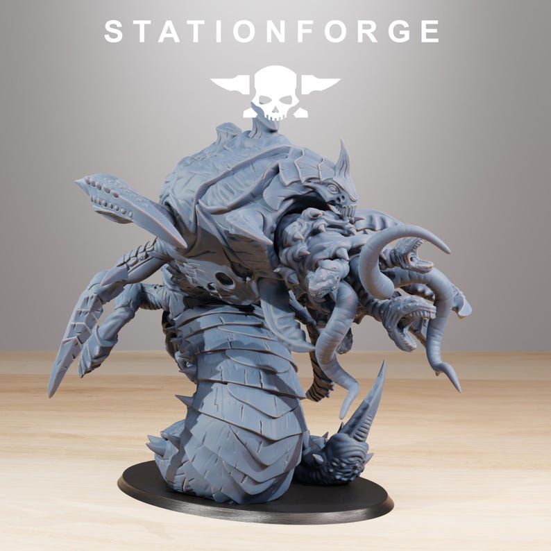 Xenarid Sentinel | Station Forge 16k Resin Miniatures | 28mm 32mm Tabletop Wargaming | Unpainted image 6