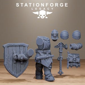 Legacy Solaris Smitebreakers | Station Forge 16k Resin Miniatures | 28mm 32mm Tabletop Wargaming | Unpainted image 4