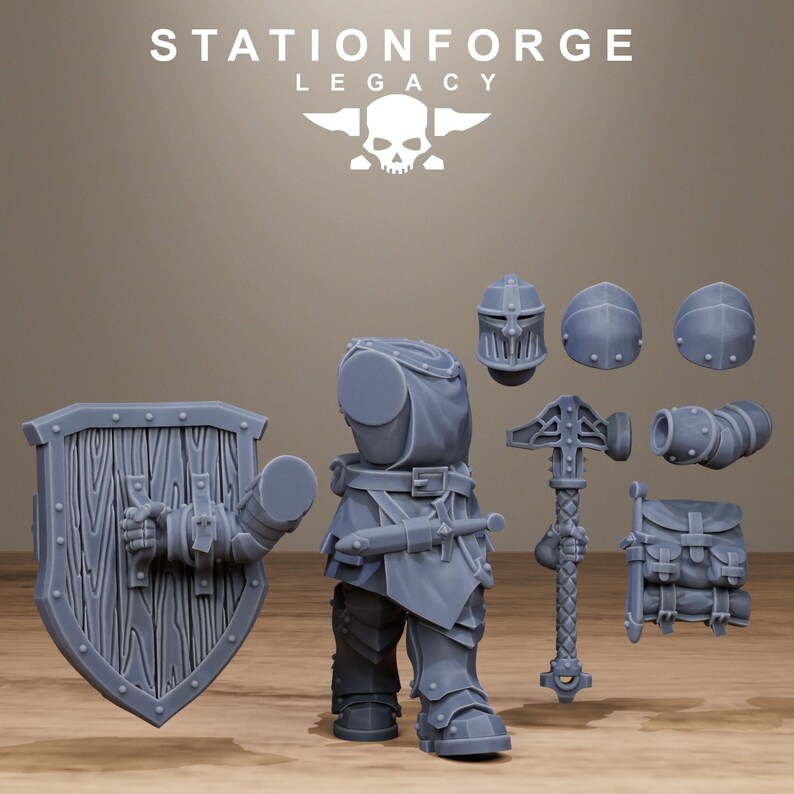 Legacy Solaris Smitebreakers | Station Forge 16k Resin Miniatures | 28mm 32mm Tabletop Wargaming | Unpainted image 4