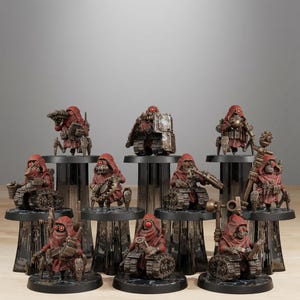 Scavenger Salvagers | Station Forge 16k Resin Miniatyrer | 28 mm 32 mm Bordsskiva Krigsspel | Omålad bild 1
