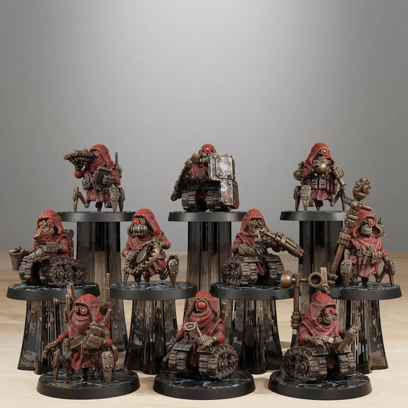Scavenger Salvagers | Station Forge 16k Resin Miniatyrer | 28 mm 32 mm Bordsskiva Krigsspel | Omålad bild 1