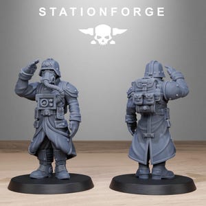 Grimguard Vigils | Station Forge 16k Resin Miniatures | 28mm 32mm Tabletop Wargaming | Unpainted image 10