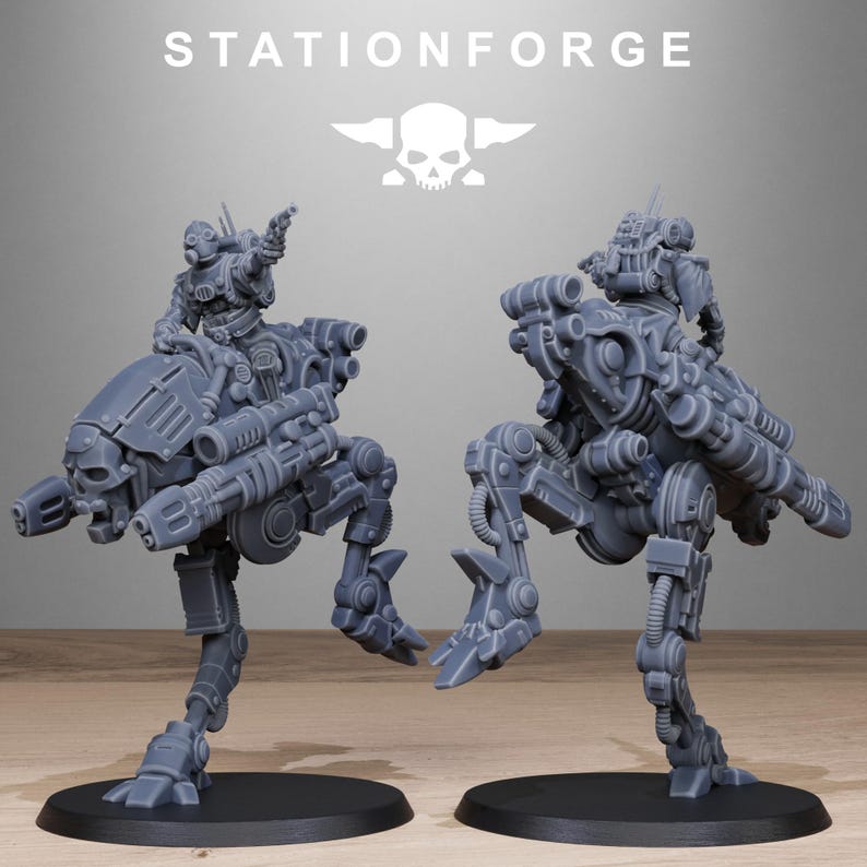 Plünderer-Schattenläufer | Station Forge 16k Resin-Miniaturen | 28 mm/32 mm Tabletop-Wargaming | Unbemalt Bild 5
