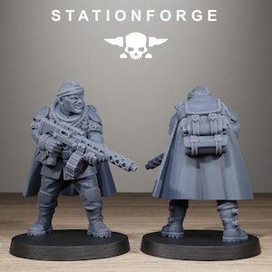 Fanteria d'assedio Freeguard / Miniature in resina 16k Station Forge / 28 mm 32 mm Wargaming da tavolo / Non dipinte immagine 9