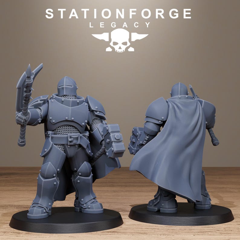 Solaris-Infanterie | Station Forge 16k Resin-Miniaturen | 28 mm/32 mm Tabletop-Wargaming | Unbemalt Bild 8