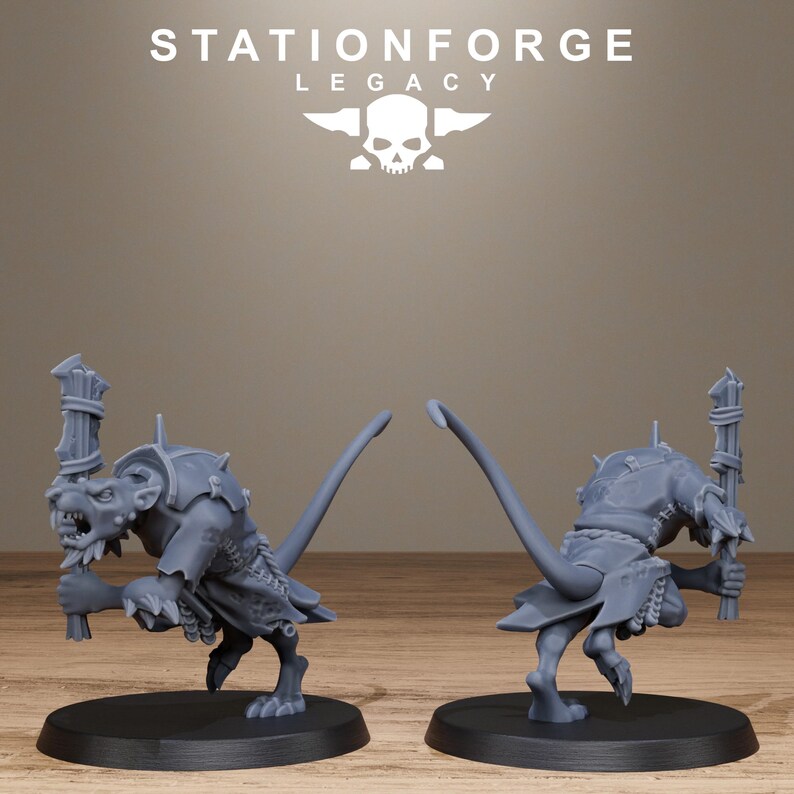 Legacy Rotfang Melee Infantry | Station Forge 16k Resin Miniatures | 28mm 32mm Tabletop Wargaming | Unpainted image 6