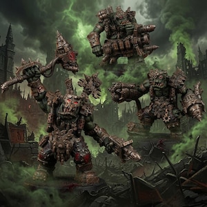 Ork Diel Krakkas / Miniaturas de resina 16k / 28 mm 32 mm Juegos de guerra de mesa / Sin pintar imagen 1