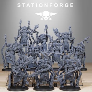 Scavenger Octapods / Miniature in resina 16k di Station Forge / 28 mm 32 mm per wargame da tavolo / Non dipinte immagine 8