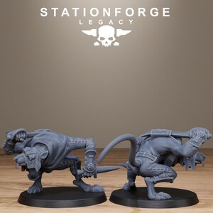 Legacy Rotfang Assassins | Station Forge 16k Resin Miniatures | 28mm 32mm Tabletop Wargaming | Unpainted image 3