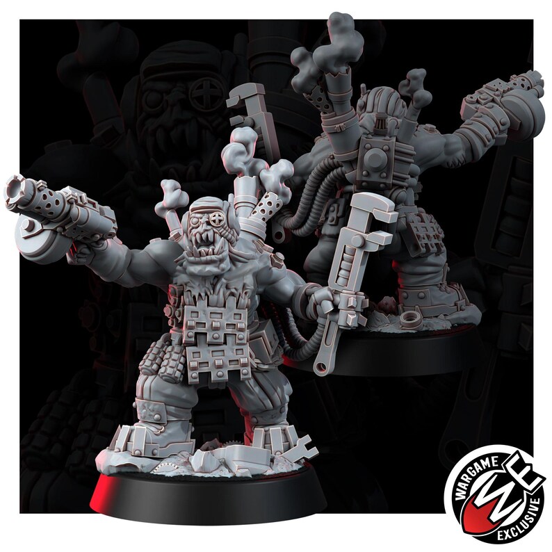 Ork Metall Mekaniak | 16k Resin Miniatures | 28mm 32mm Tabletop Wargaming | Unpainted image 4