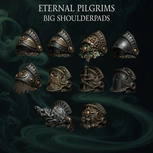 Eternal Pilgrims - Termi pack - Big shoulderpads - 16k Resin - GreyTide Studio - Holy Warriors / Bitz / Tabletop / Wargaming / Grimdark image 1