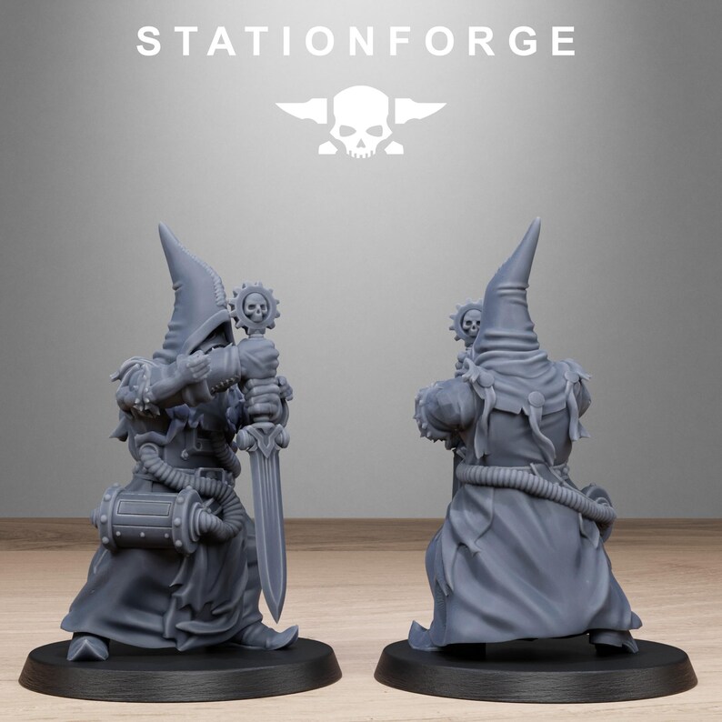 Místicos Carroñeros / Station Forge 16k Miniaturas de Resina / 28 mm 32 mm Juegos de Guerra de Mesa / Sin Pintar imagen 5