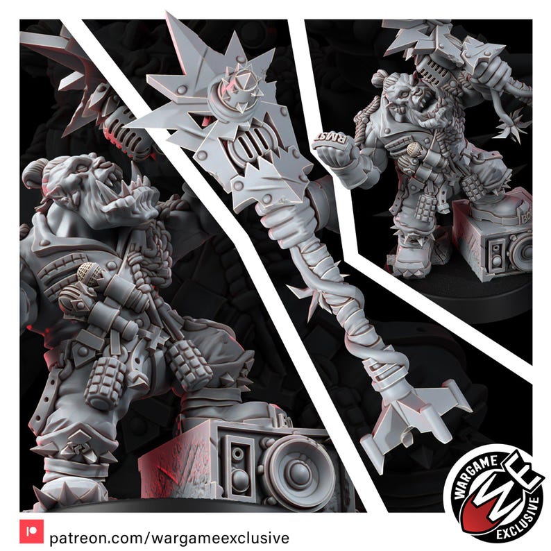 Ork Till Gorkkrakka | Miniatury z żywicy 16k | 28 mm 32 mm Gry bitewne | Niepomalowane zdjęcie 8