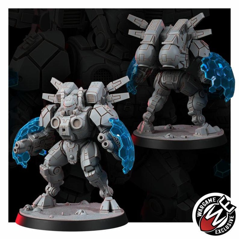 Horizon Battlesuit | 16k Resin Miniatures | 28mm 32mm Tabletop Wargaming | Unpainted image 5