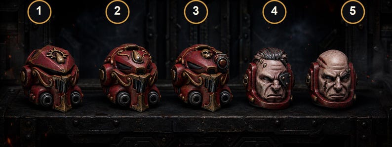 Crimson Lords - Big armor - 16k Resin - GreyTide Studio - Blood / Space Warriors / Bitz / Tabletop / Wargaming / Grimdark image 1