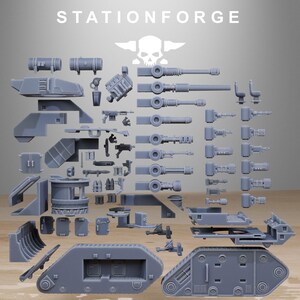 Grimguard Battle Tank 2 | Station Forge 16k Resin Miniatures | 28mm 32mm Tabletop Wargaming | Unpainted image 6