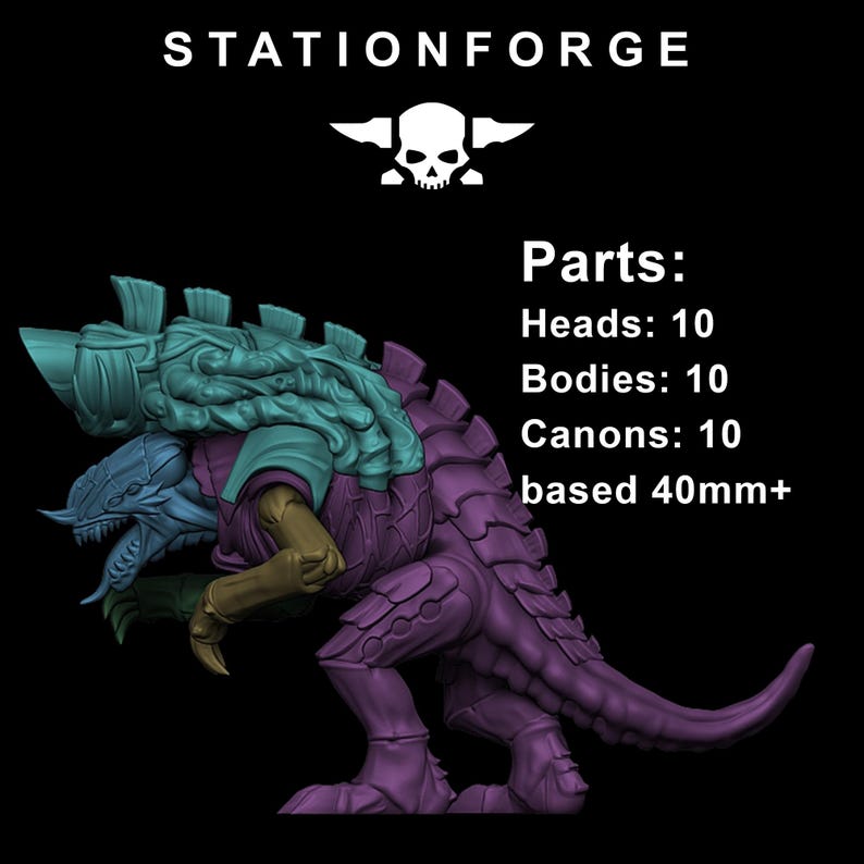 Xenariden-Mörser | Station Forge 16k Resin-Miniaturen | 28 mm/32 mm Tabletop-Wargaming | Unbemalt Bild 8