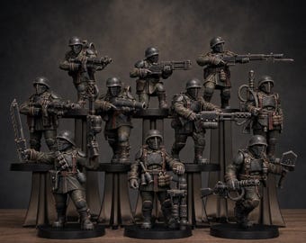 Freeguard Builder Kit | Station Forge 16k Resin Miniatures | 28mm 32mm Tabletop Wargaming | Unpainted