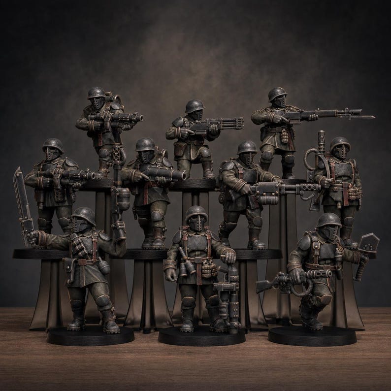 Freeguard Builder Kit | Station Forge 16k Resin Miniatures | 28mm 32mm Tabletop Wargaming | Unpainted image 1