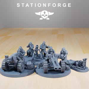 Grimguard Decimators | Miniaturas de resina Station Forge 16k | Jogos de mesa de 28 mm e 32 mm | Sem pintura imagem 2