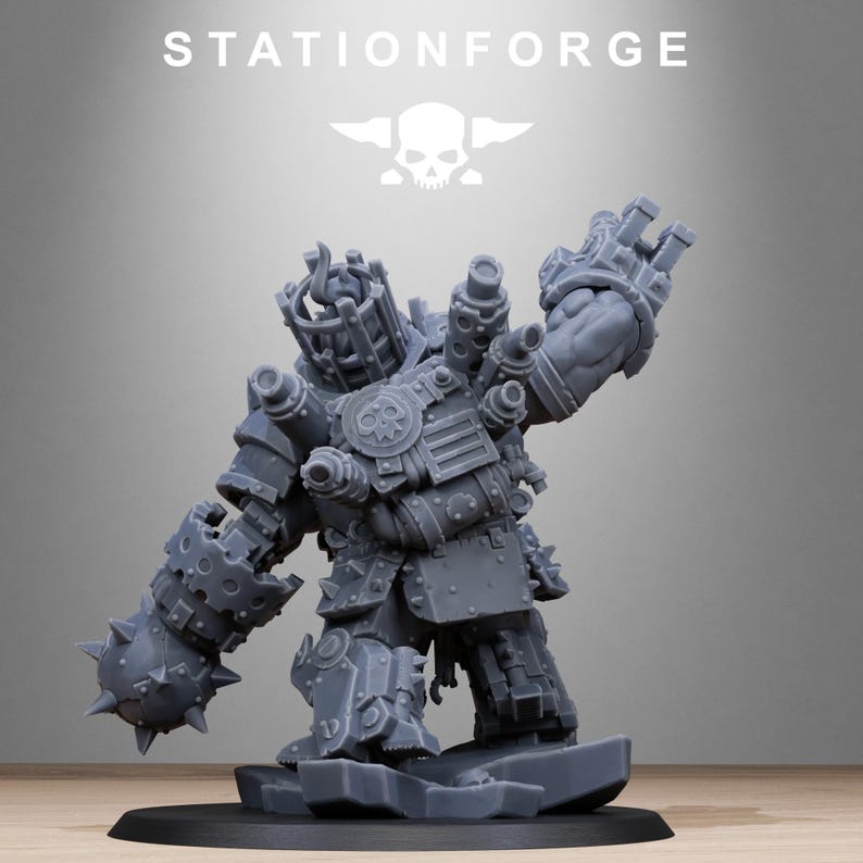 Orks Metjaw Boss | Station Forge 16k Resin Miniatures | 28mm 32mm Tabletop Wargaming | Unpainted image 6